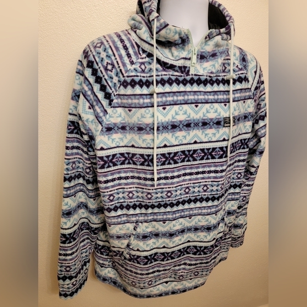 NWT Free Nature NYC Mens Micro Fleece Hoodie with Front Pockets - Picture 4 of 5